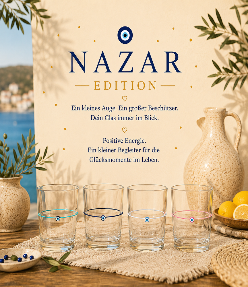 Nazar Edition - Ein kleines Auge. Ein großer Beschützer. Dein Glas immer im Blick.