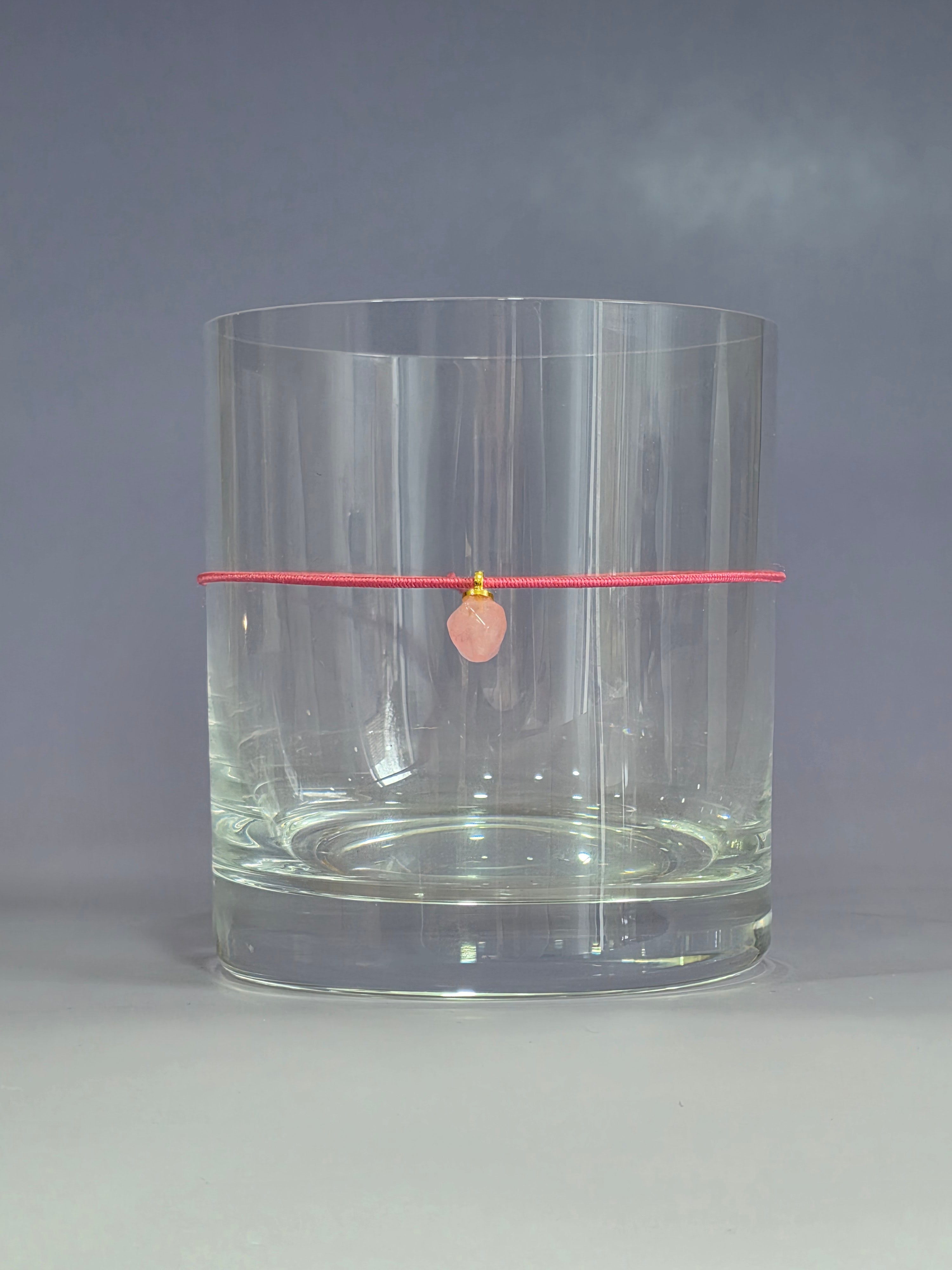 Glasband - Rosenquarz - Zartrosa