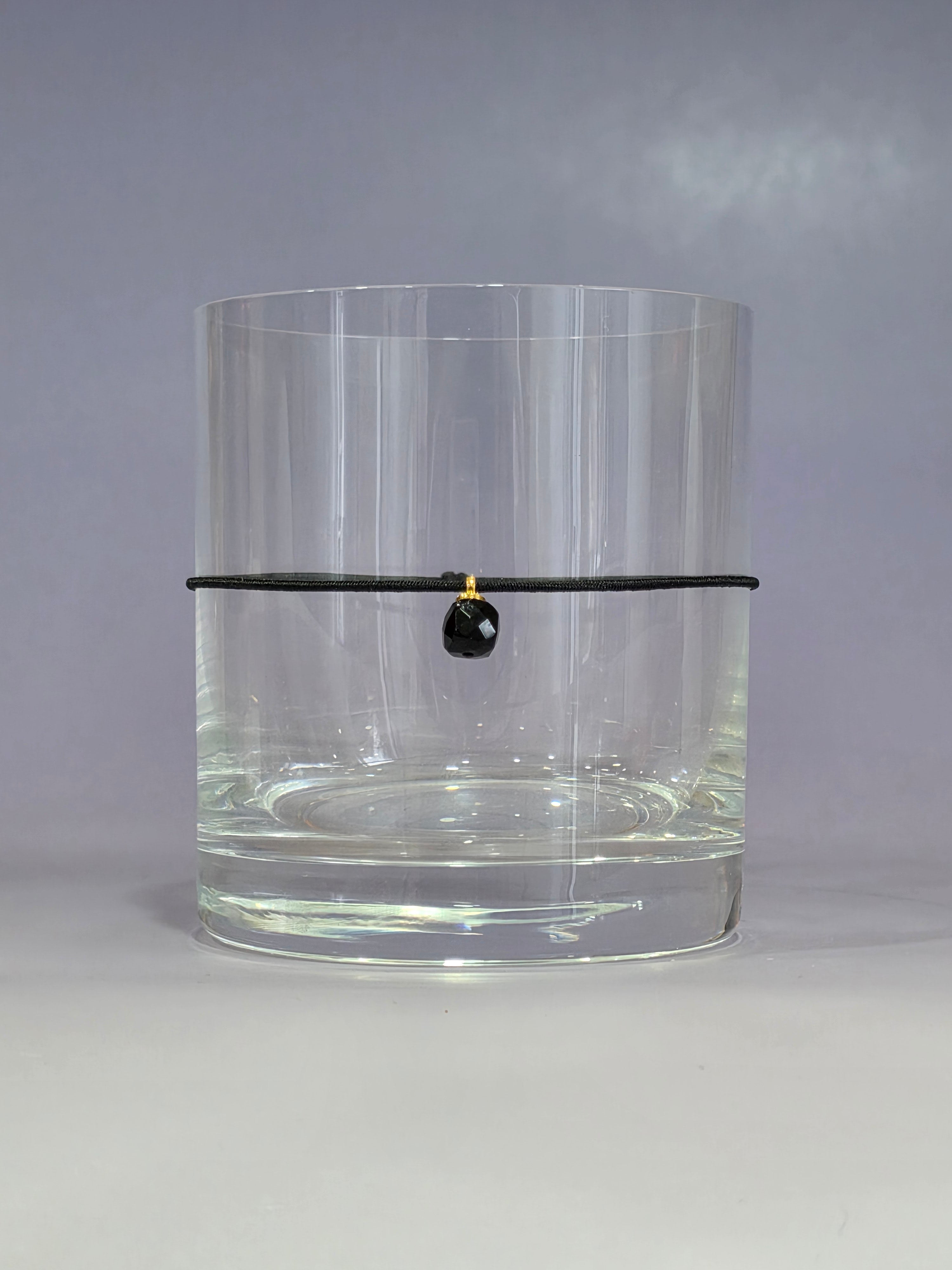 Glasband - Schwarzer Spinell - Tiefschwarz