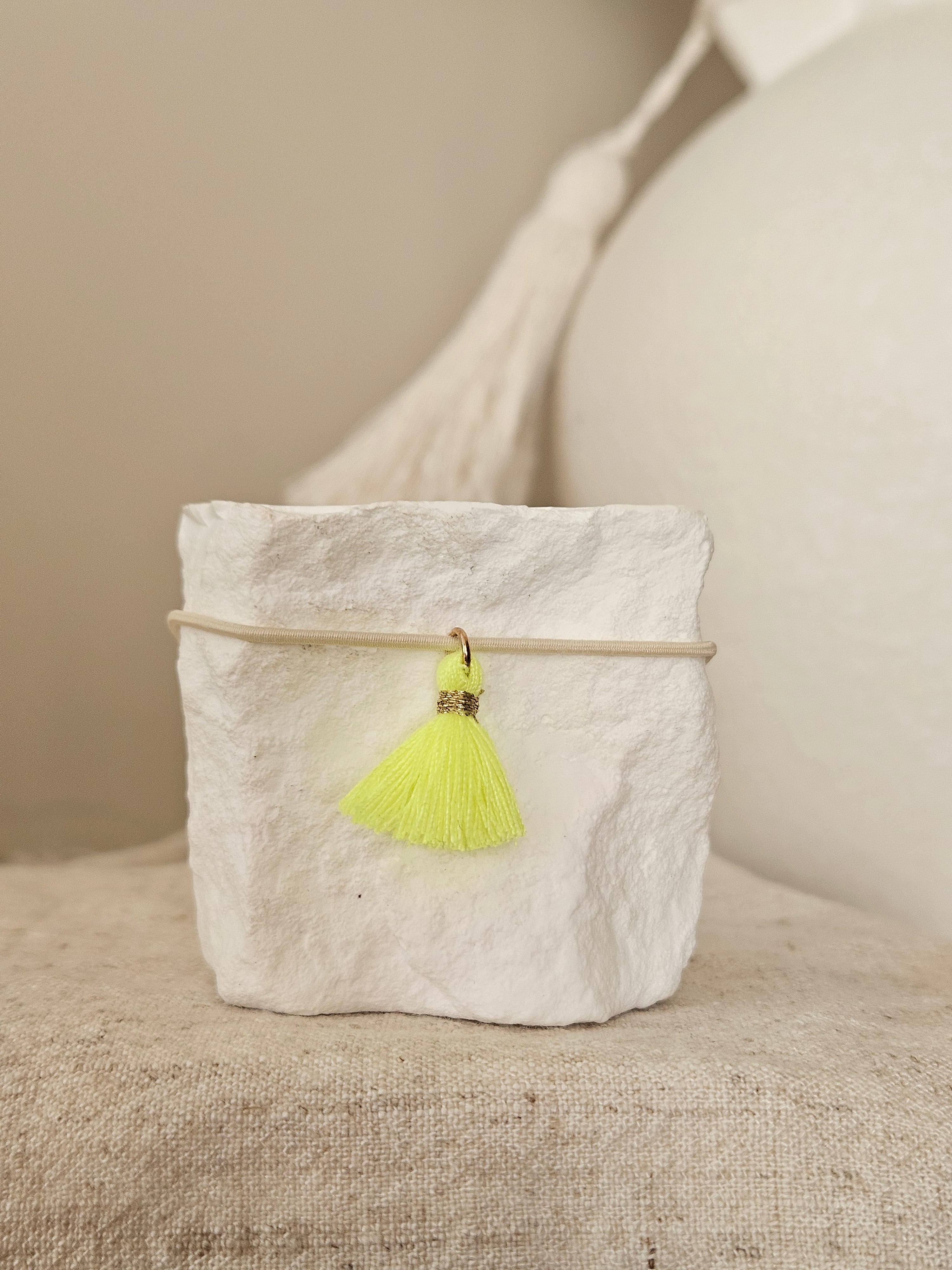 Glasband -  Boho Neon Zitrone