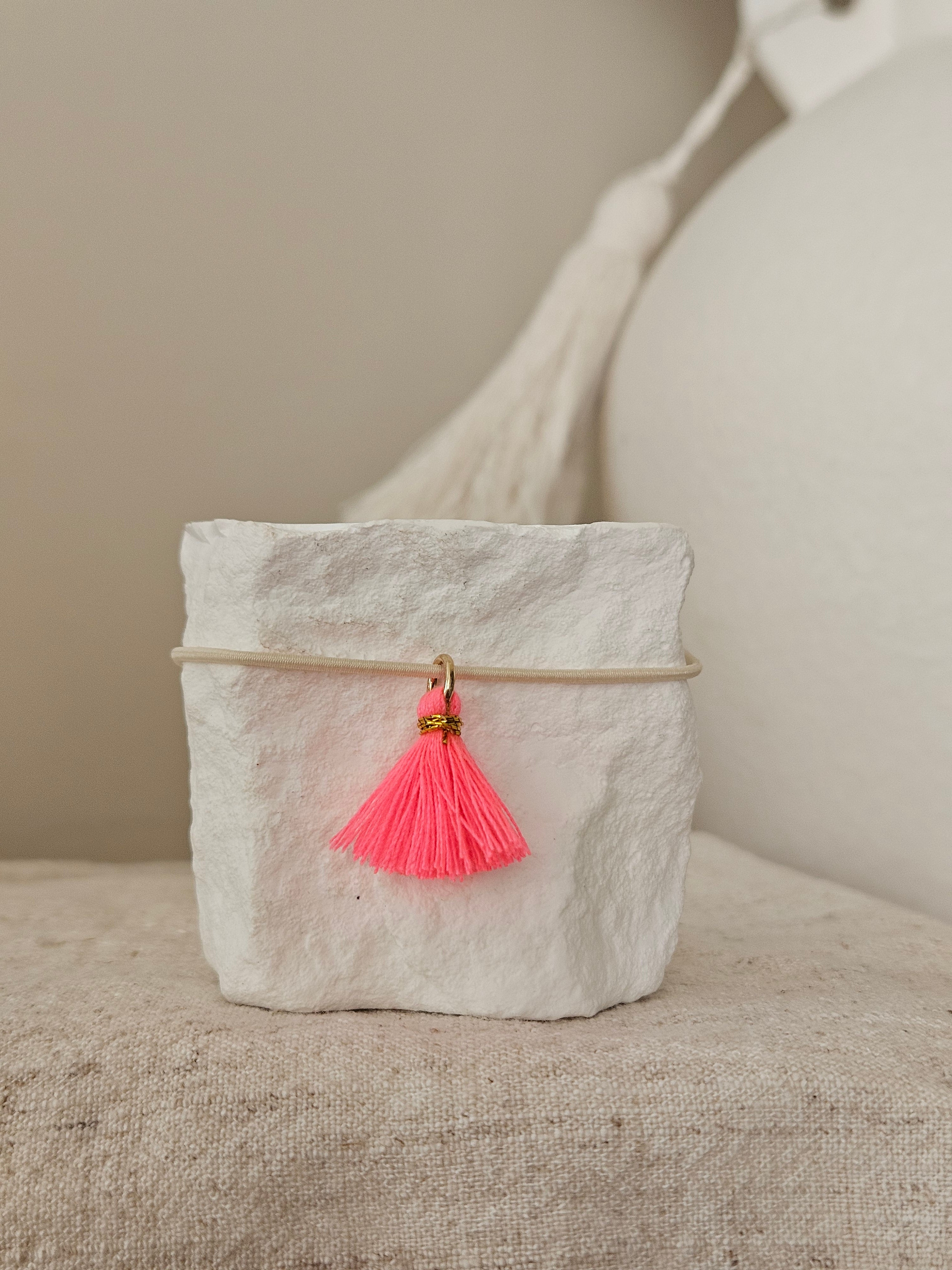 Glasband -  Boho Neon Pink